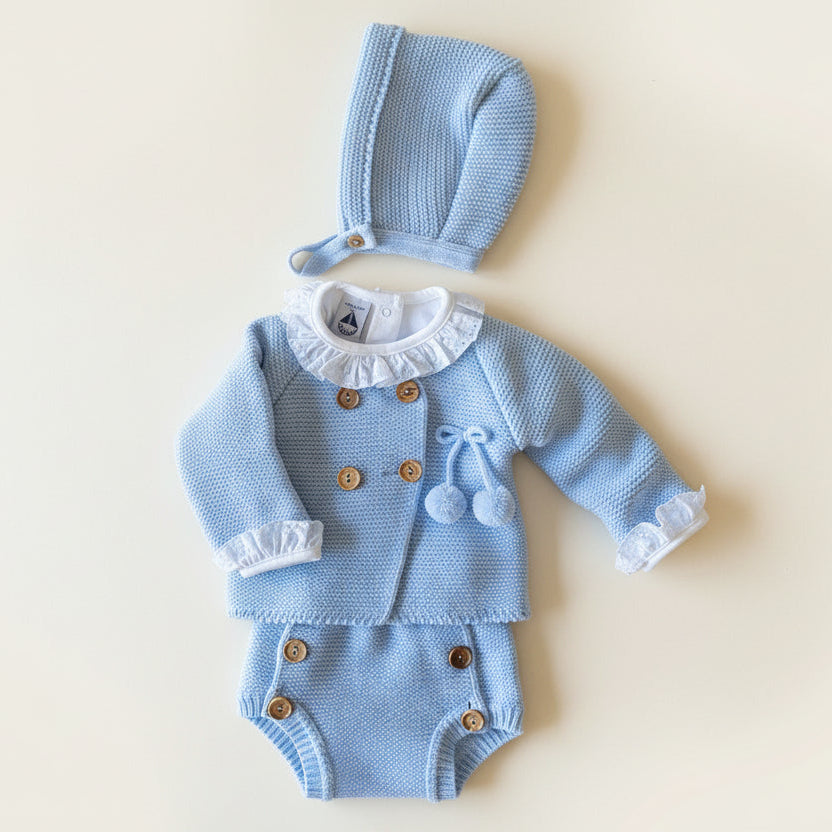 CONJUNTO TRES PIEZAS DULZURA CIELO