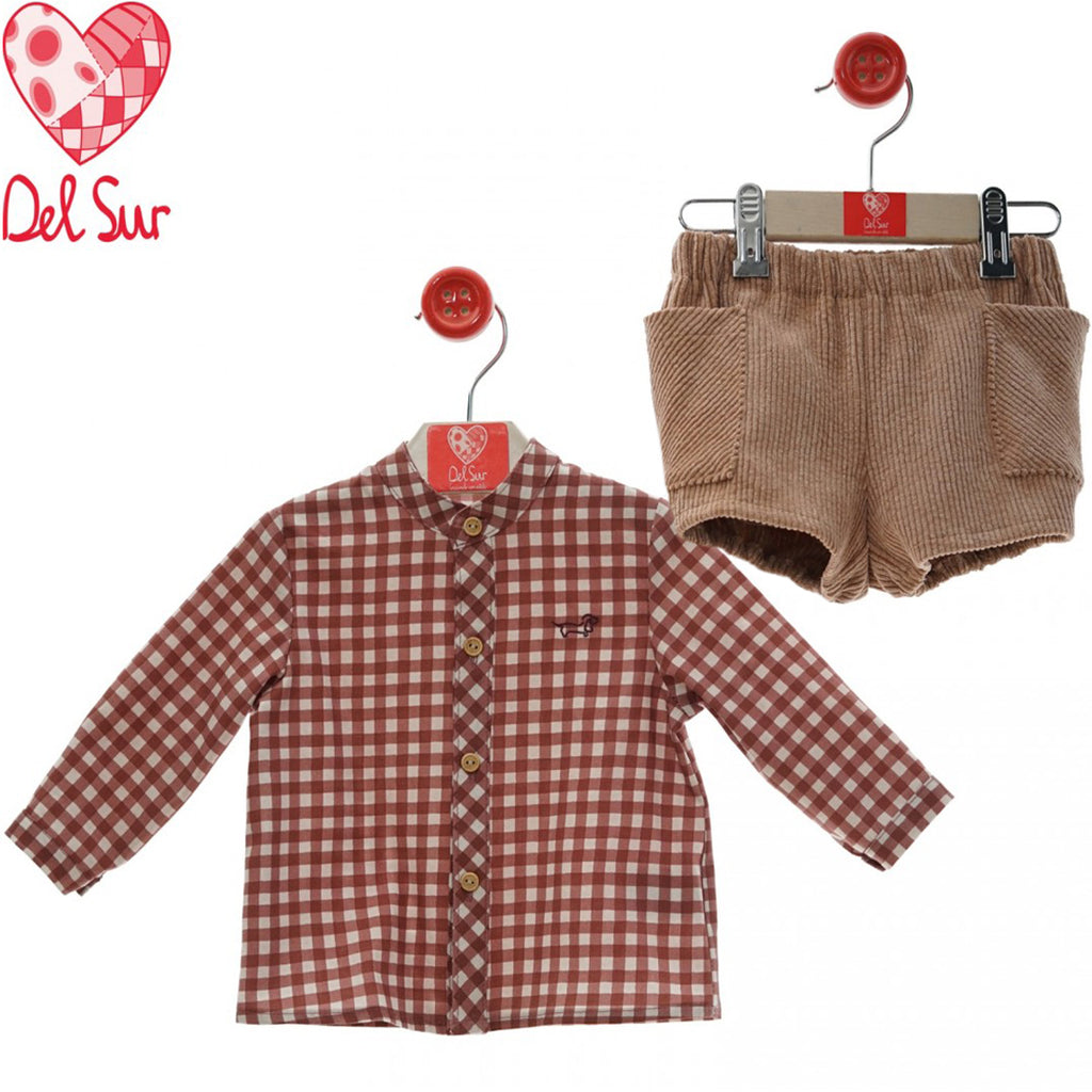 CONJUNTO CAMISA Y PANTALON PANA