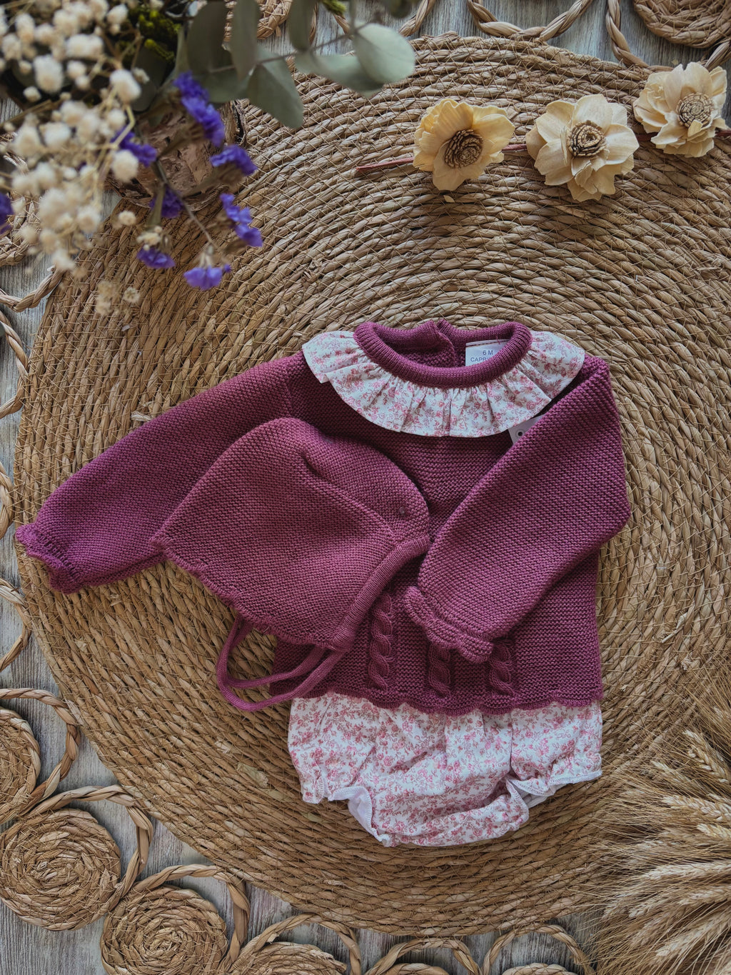 CONJUNTO JERSEY, CUBRE PAÑAL Y CAPOTA BUDEOS