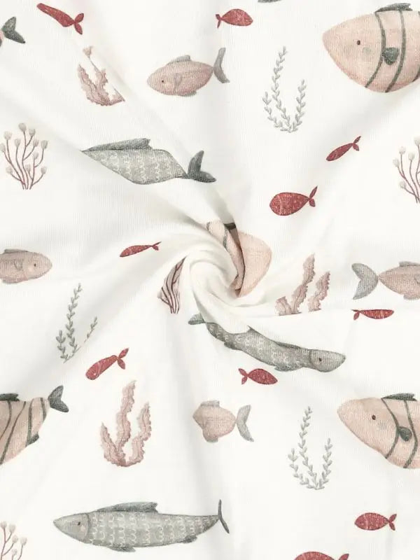 PIJAMA DE BAMBÚ CON PIES PECES