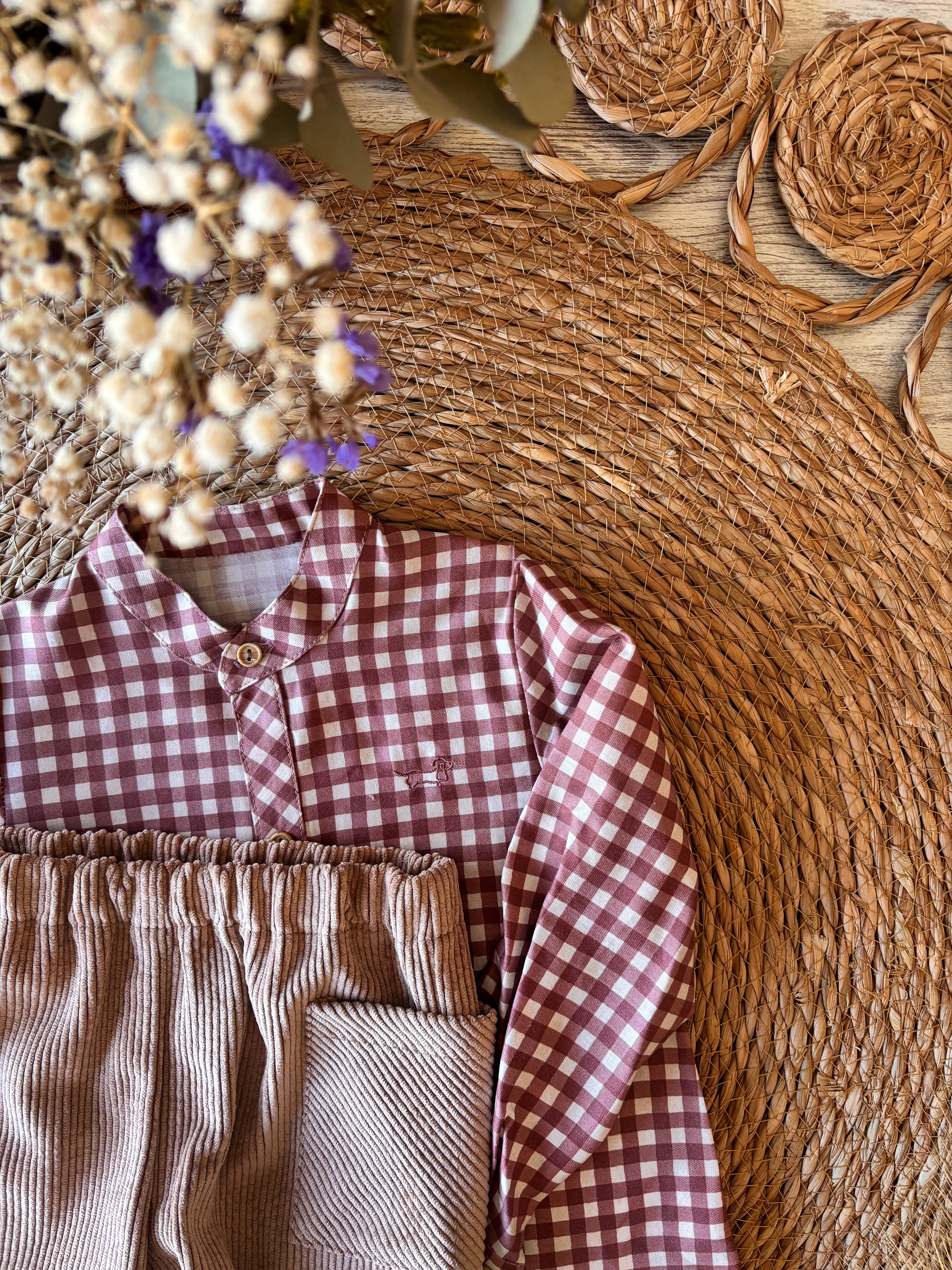 CONJUNTO CAMISA Y PANTALON PANA