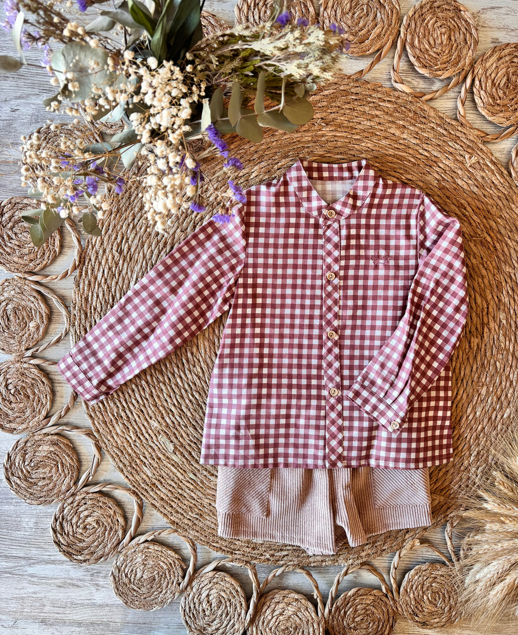 CONJUNTO CAMISA Y PANTALON PANA