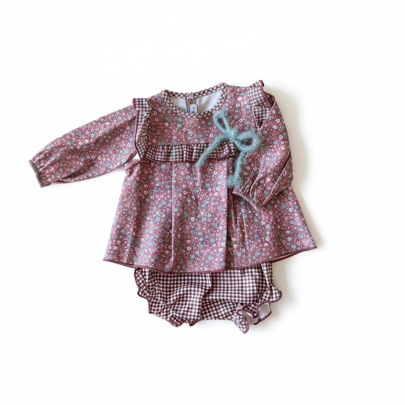 JESUSITO FLORAL CON LAZO EN CUERDA