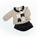 CONJUNTO JERSEY Y CUBRE PAÑAL CON VOLANTES
