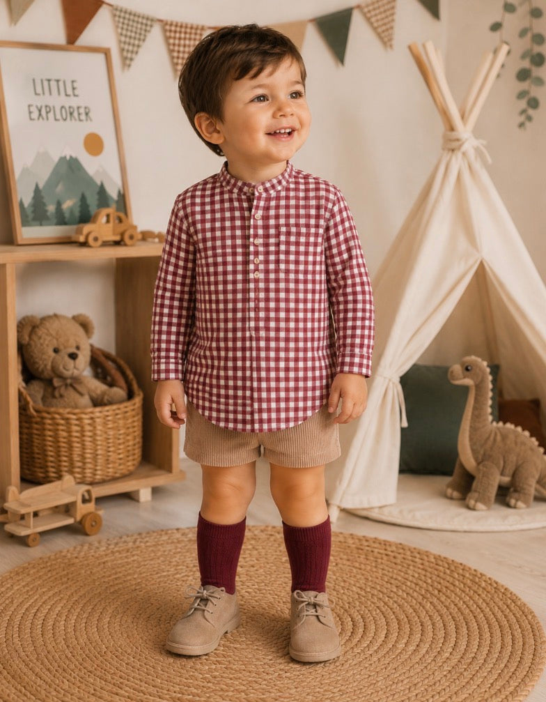 CONJUNTO CAMISA Y PANTALON PANA