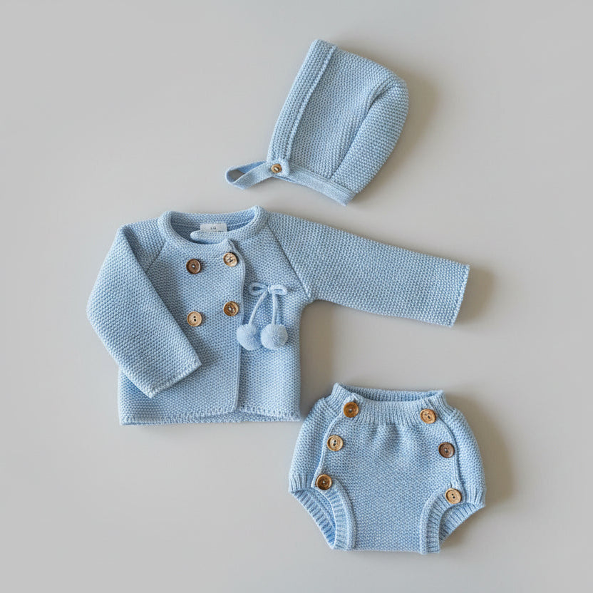 CONJUNTO TRES PIEZAS DULZURA CIELO