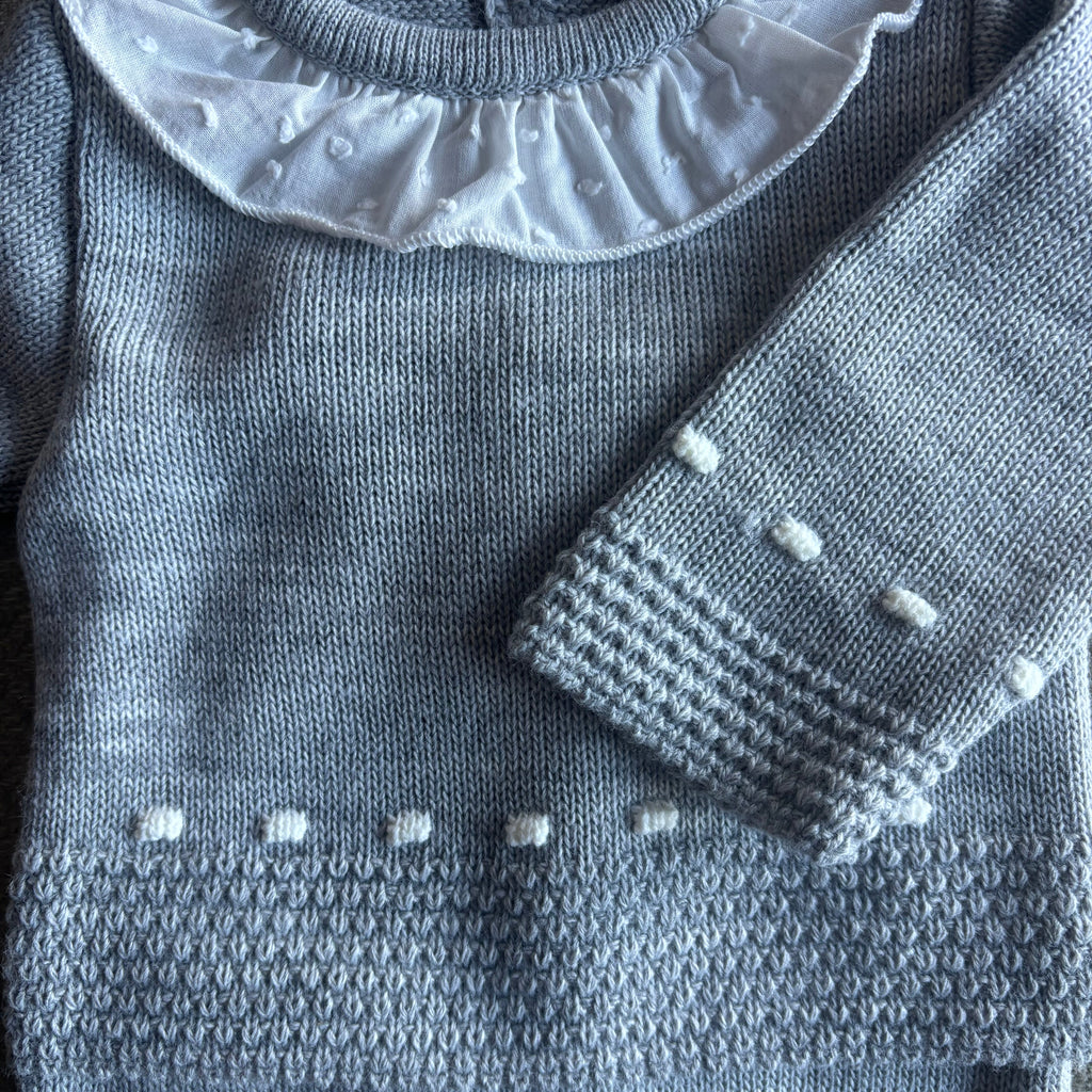 CONJUNTO 3 PIEZAS PRIMERA PUESTA GRIS