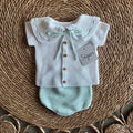 CONJUNTO CORDÓN SIGAR VERDE AGUA