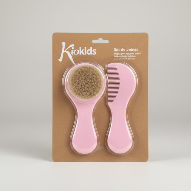 SET DOS PEINES EN ROSA