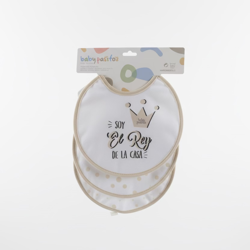 SET 3 BABEROS EL REY DE LA CASA