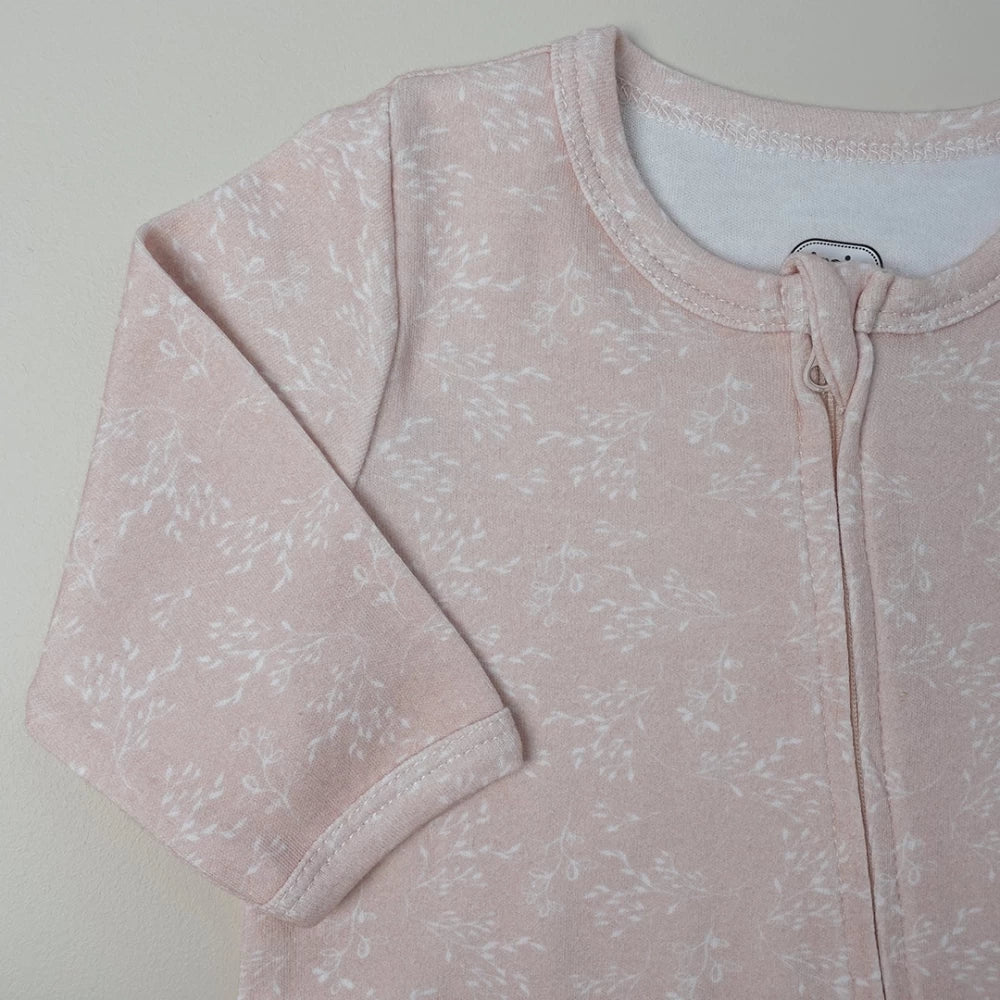 PIJAMA ALGODÓN CON CREMALLERA ROSA